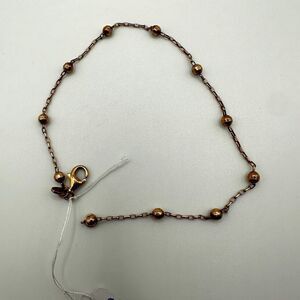 9" ITADOR Rose gold tone over sterling silver anklet/bracelet!